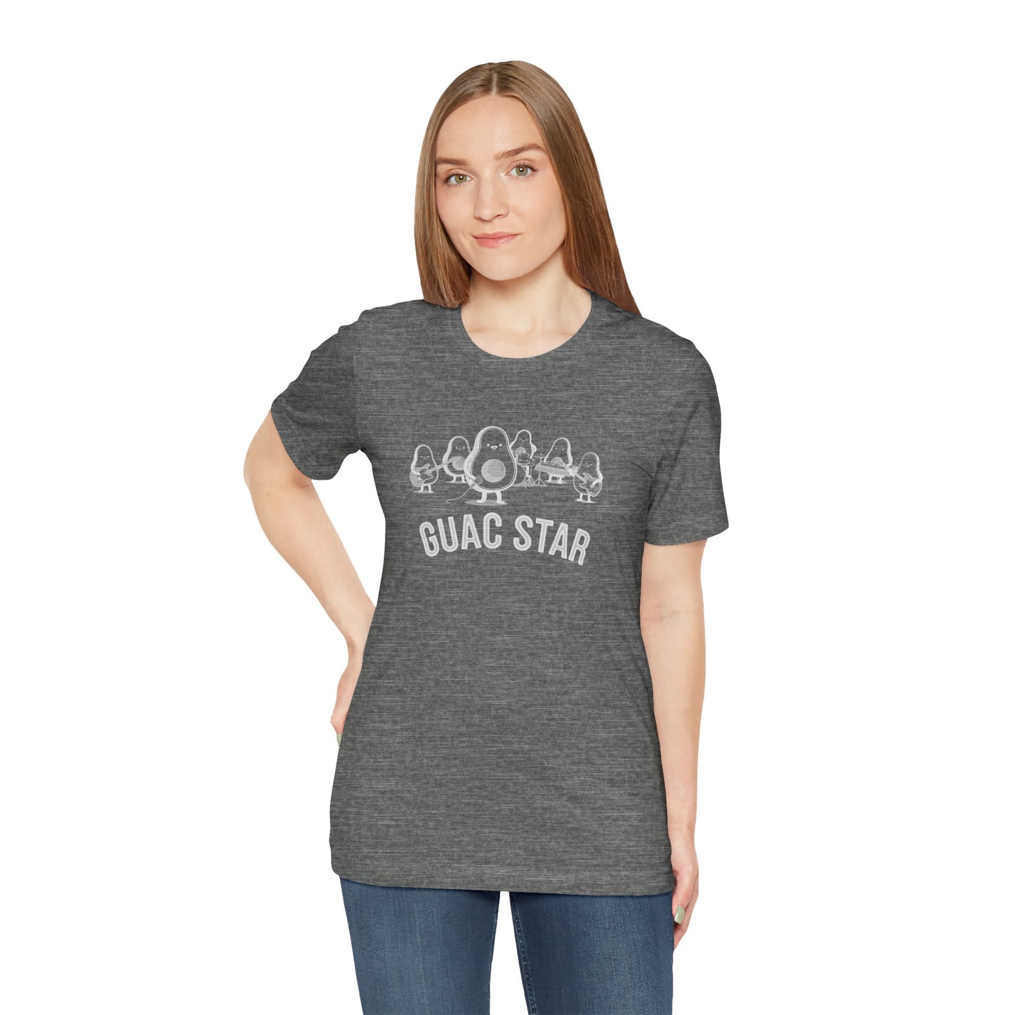 Guac Star Dark Unisex Jersey Short Sleeve Tee