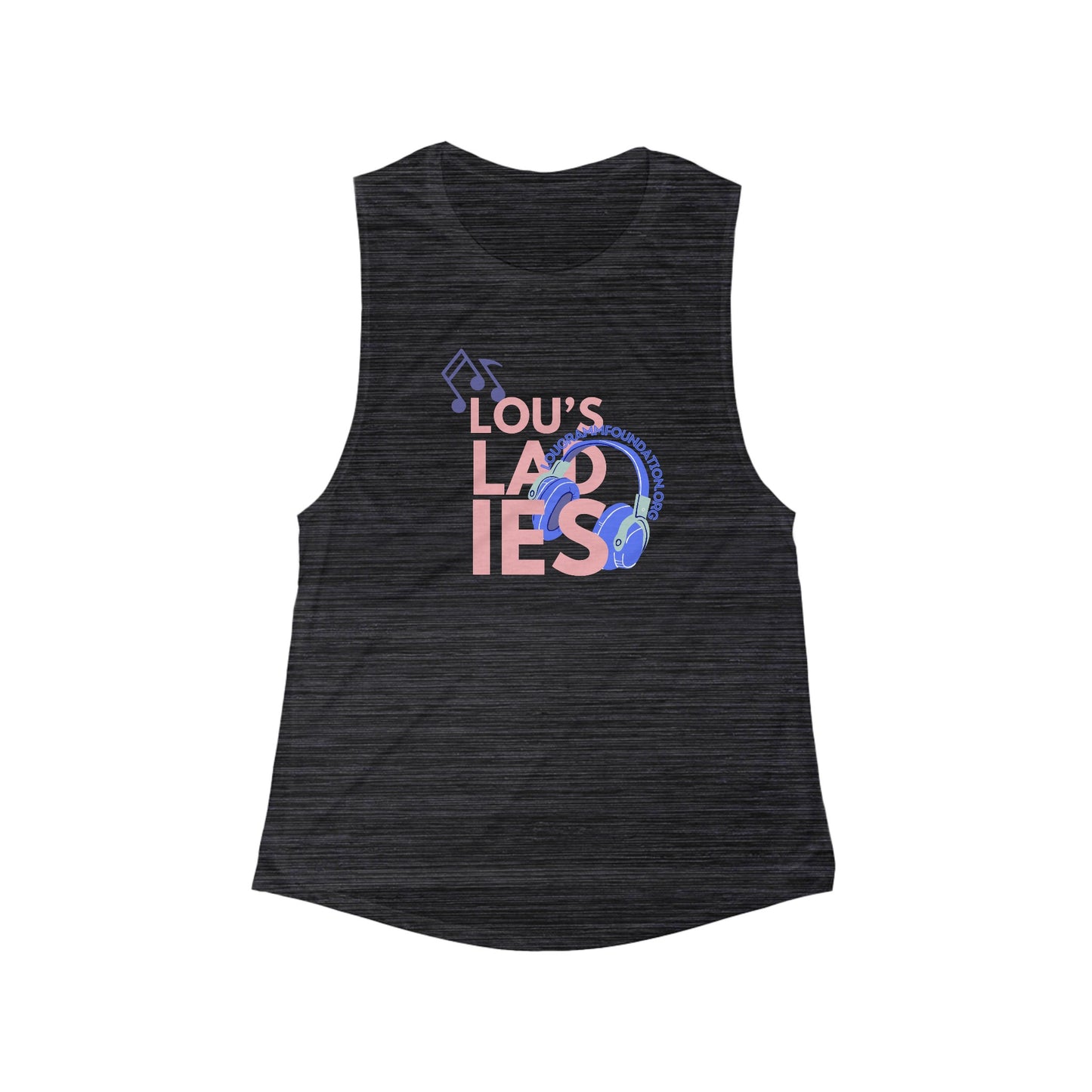 Lou's Ladies Flowy Scoop Muscle Tank