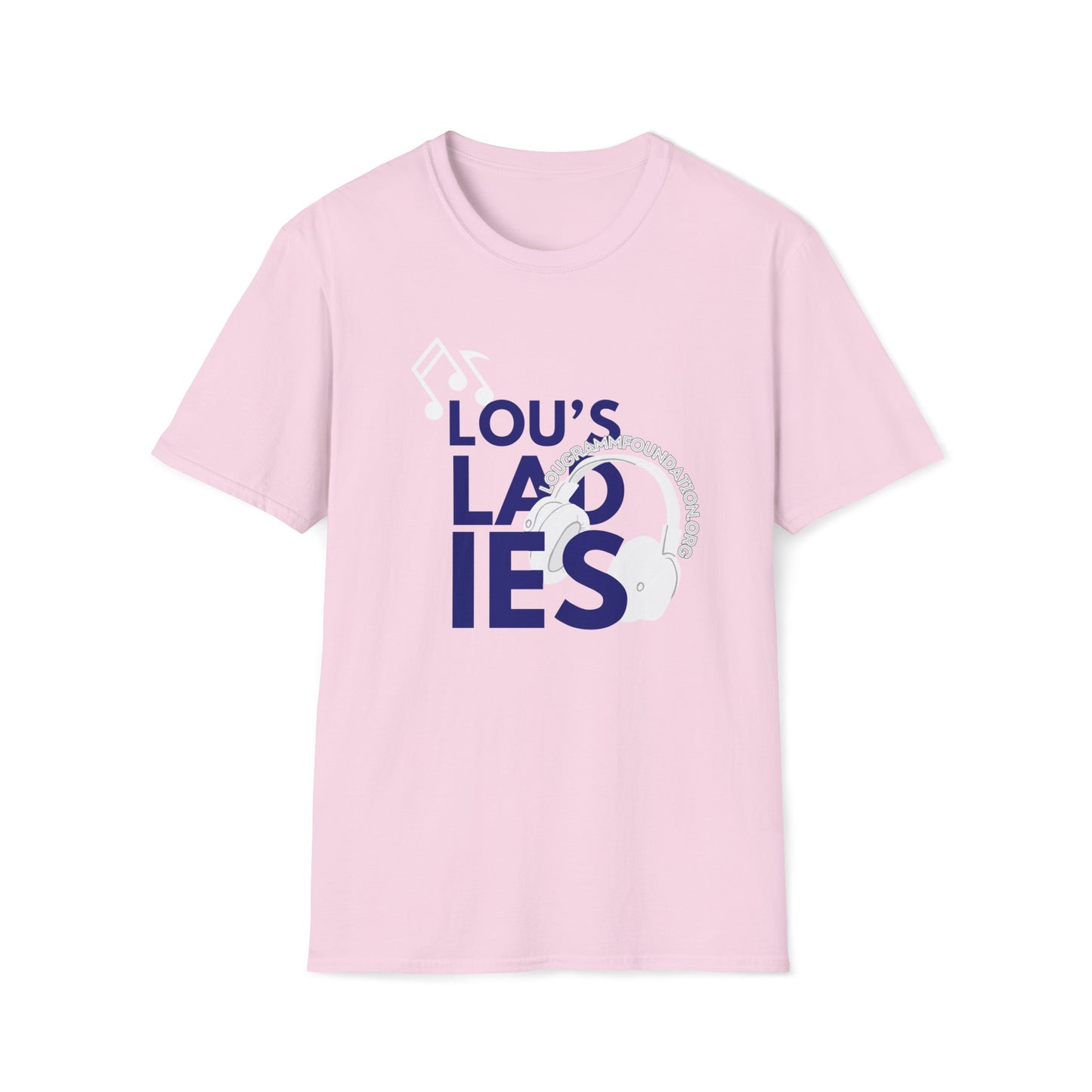 Lou's Ladies (Blue logo) Softstyle T-Shirt