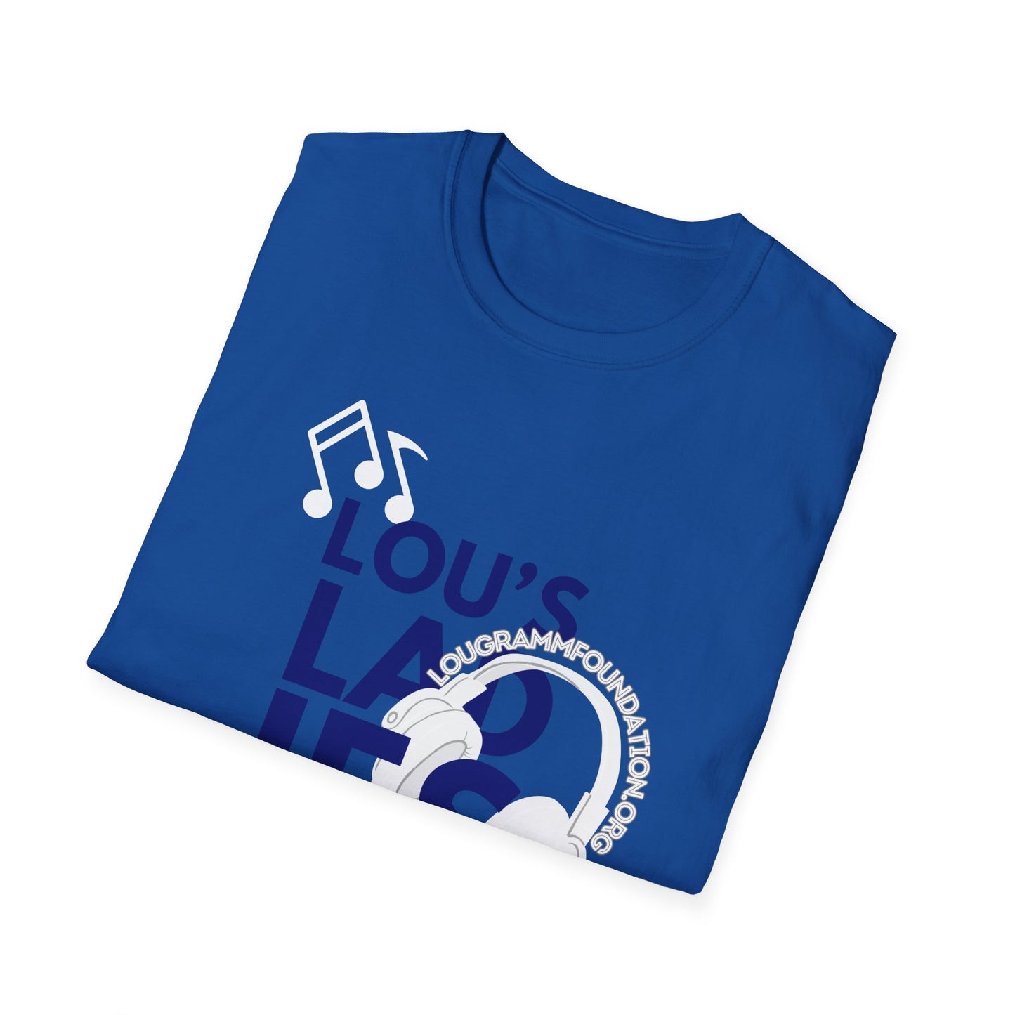 Lou's Ladies (Blue logo) Softstyle T-Shirt