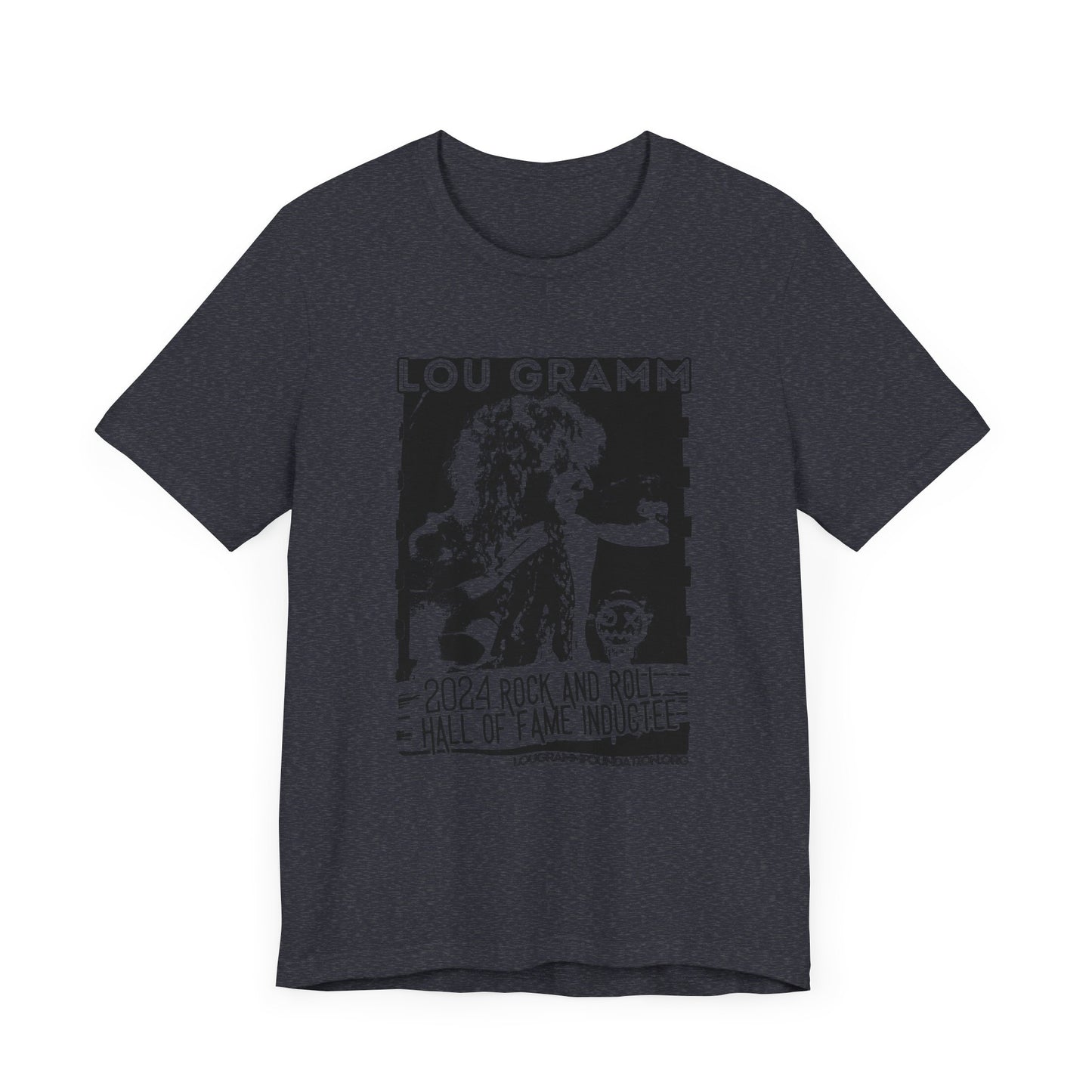 LOU GRAMM R&R Hall of Fame Inductee Unisex Jersey Short Sleeve Tee