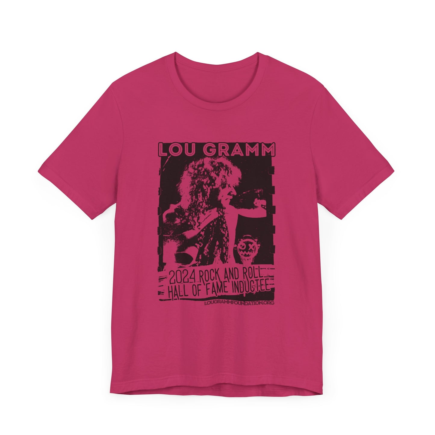 LOU GRAMM R&R Hall of Fame Inductee Unisex Jersey Short Sleeve Tee