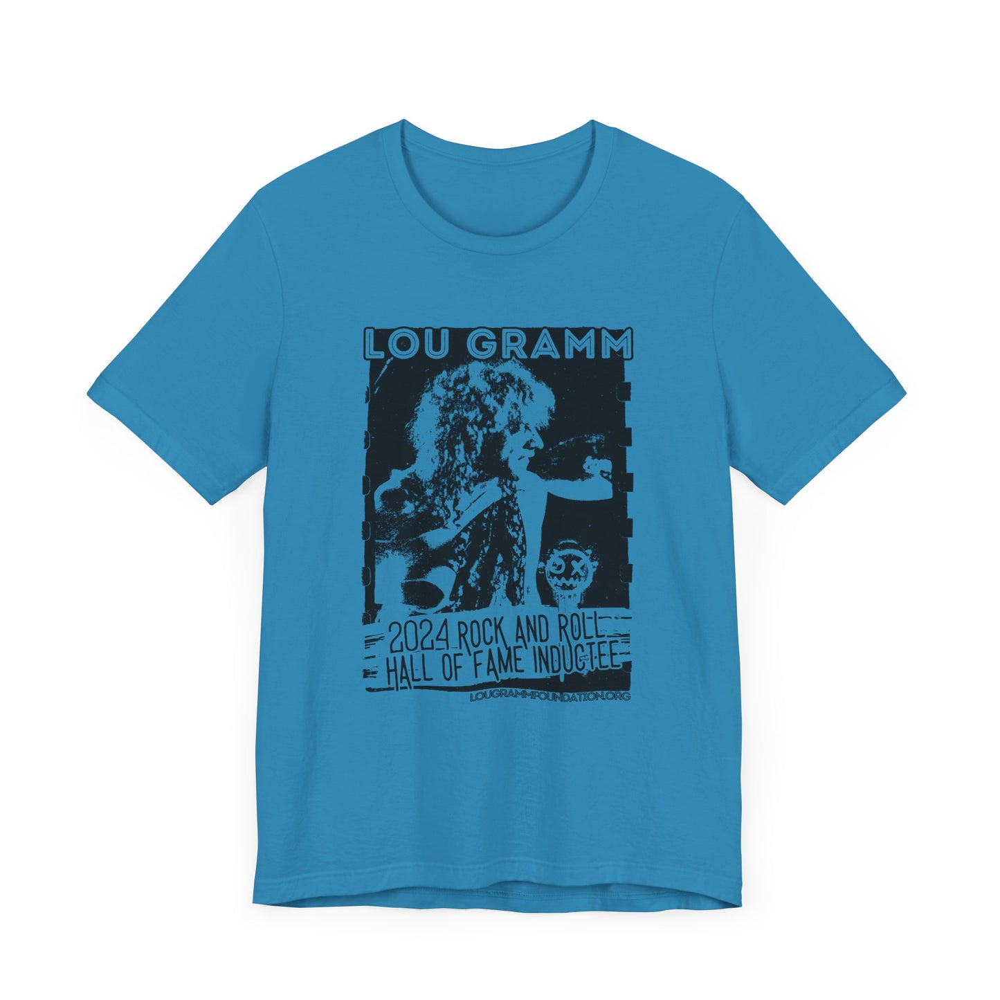 LOU GRAMM R&R Hall of Fame Inductee Unisex Jersey Short Sleeve Tee