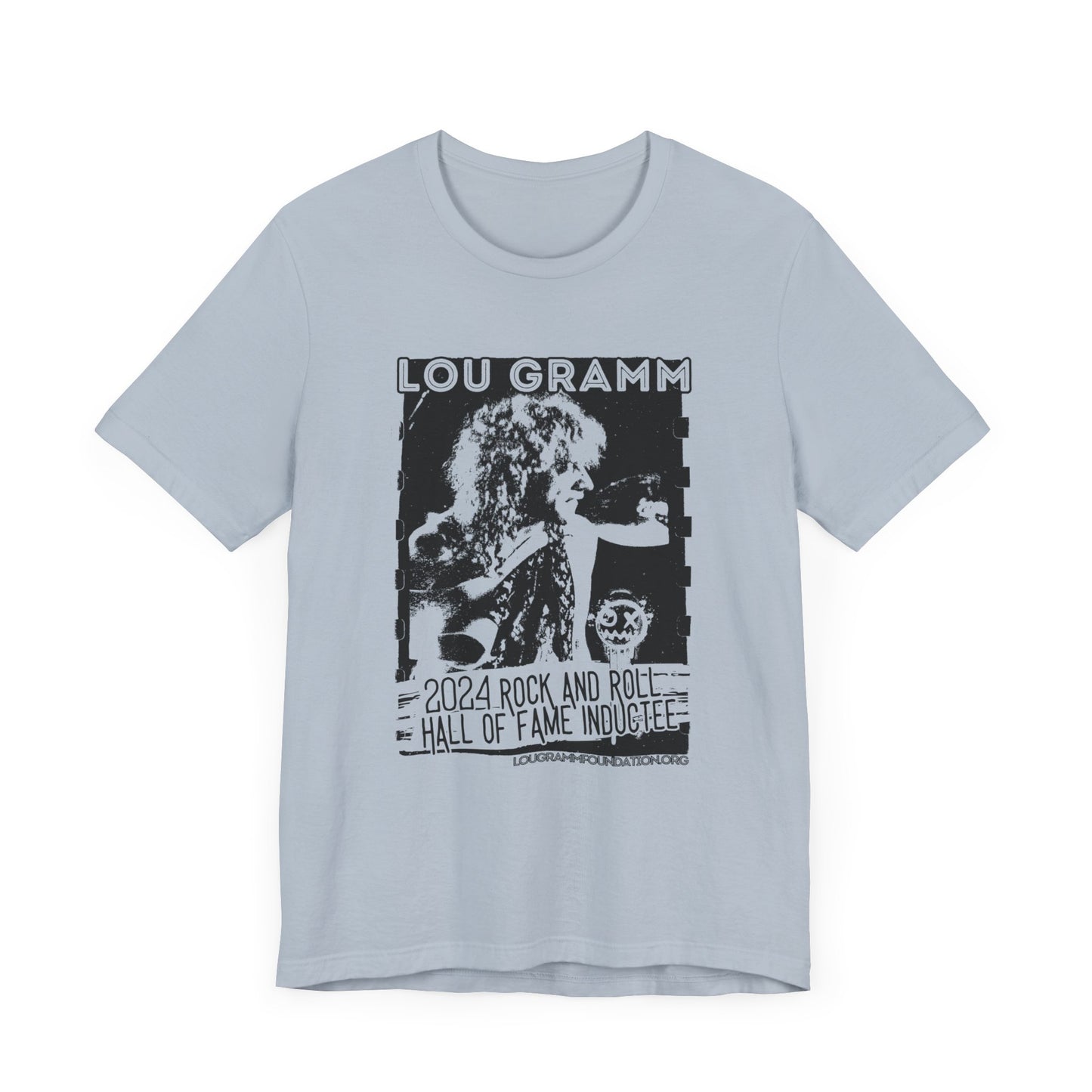 LOU GRAMM R&R Hall of Fame Inductee Unisex Jersey Short Sleeve Tee