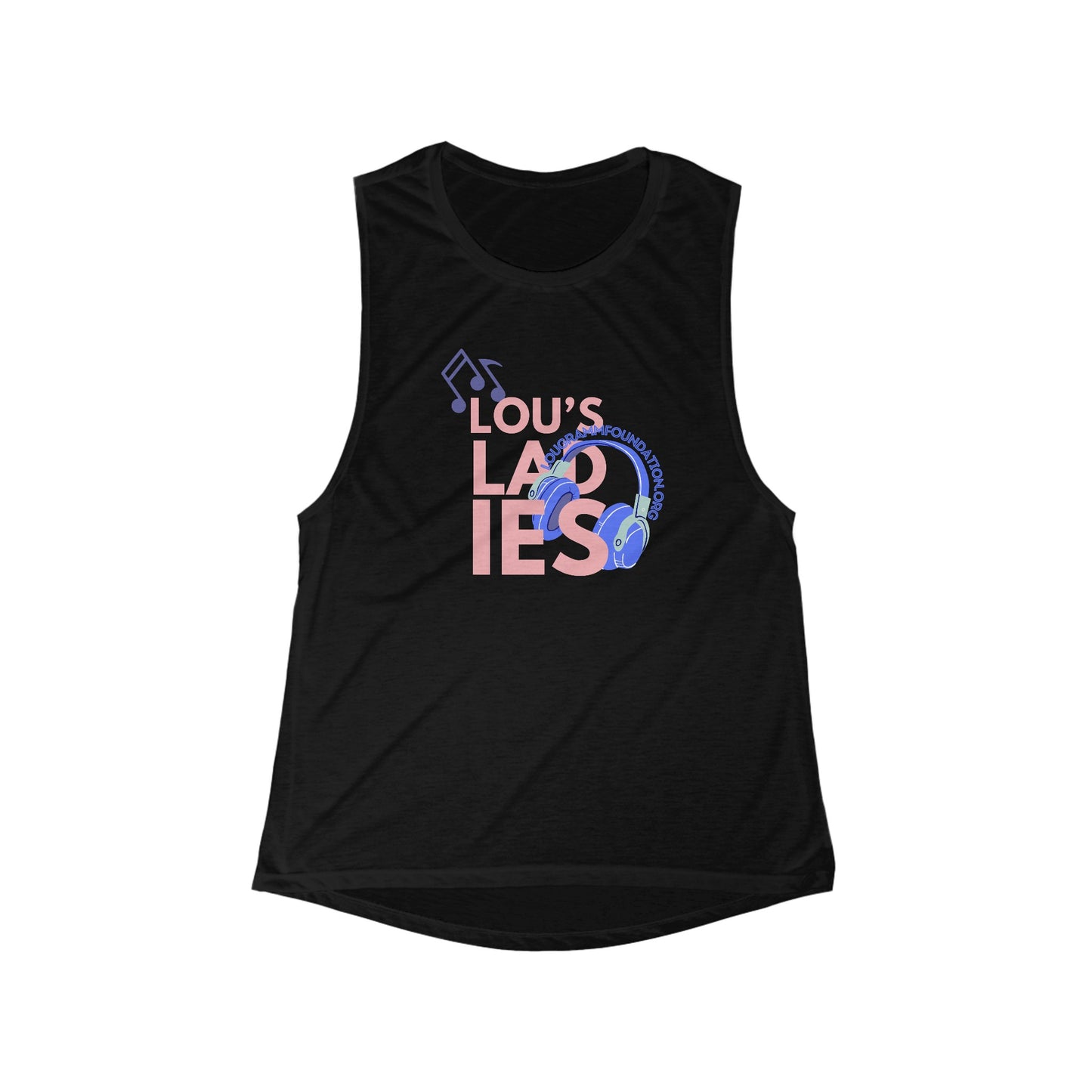 Lou's Ladies Flowy Scoop Muscle Tank