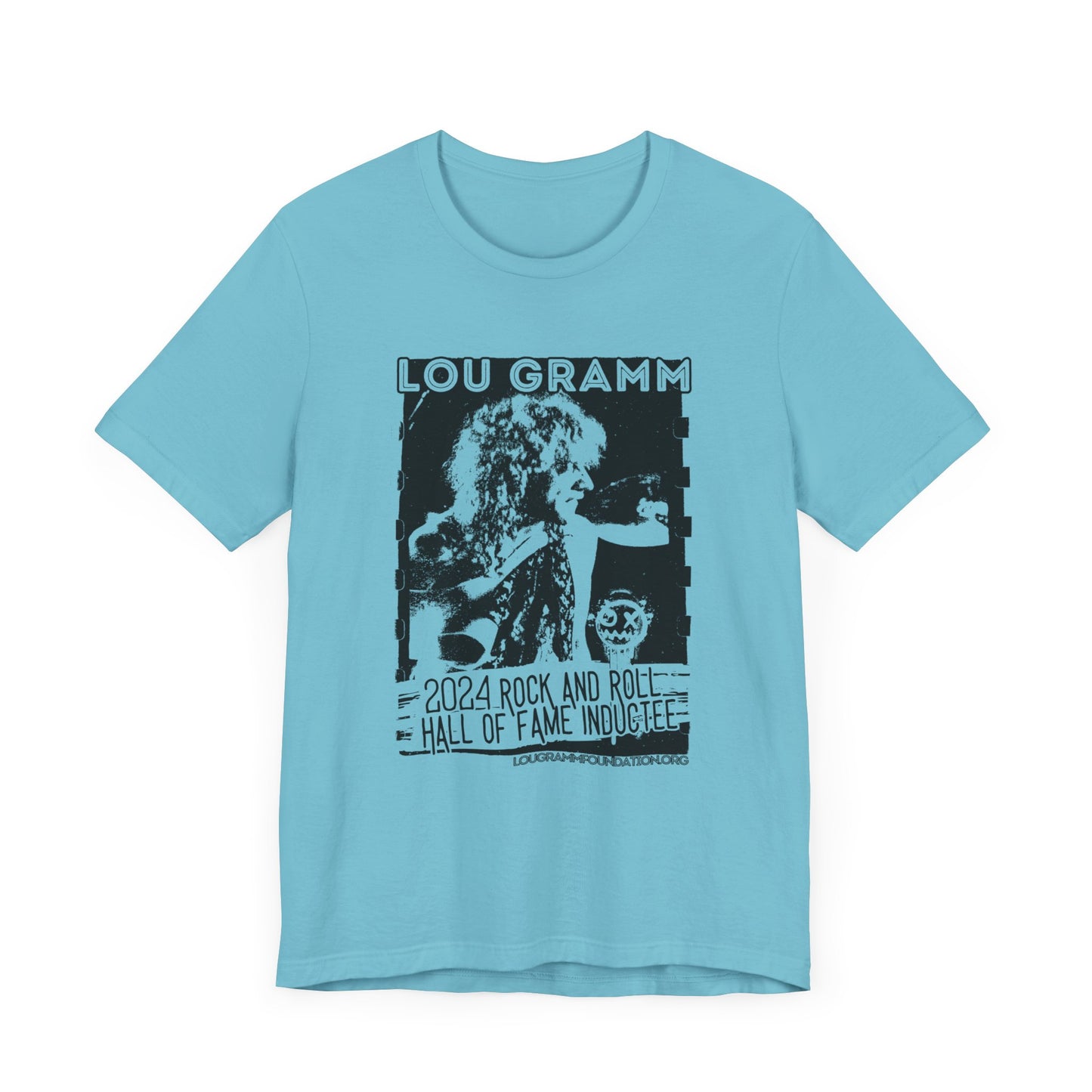 LOU GRAMM R&R Hall of Fame Inductee Unisex Jersey Short Sleeve Tee