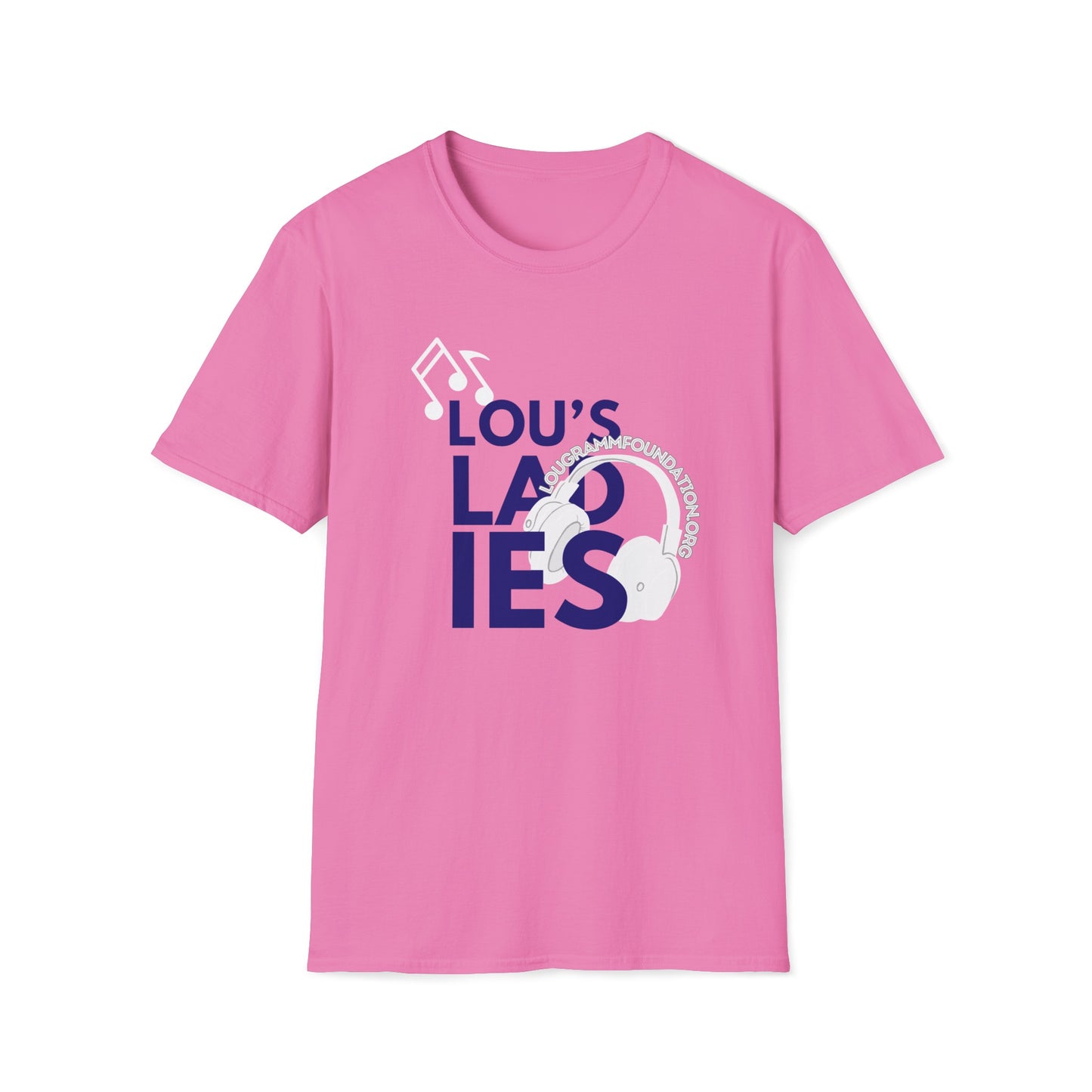 Lou's Ladies (Blue logo) Softstyle T-Shirt