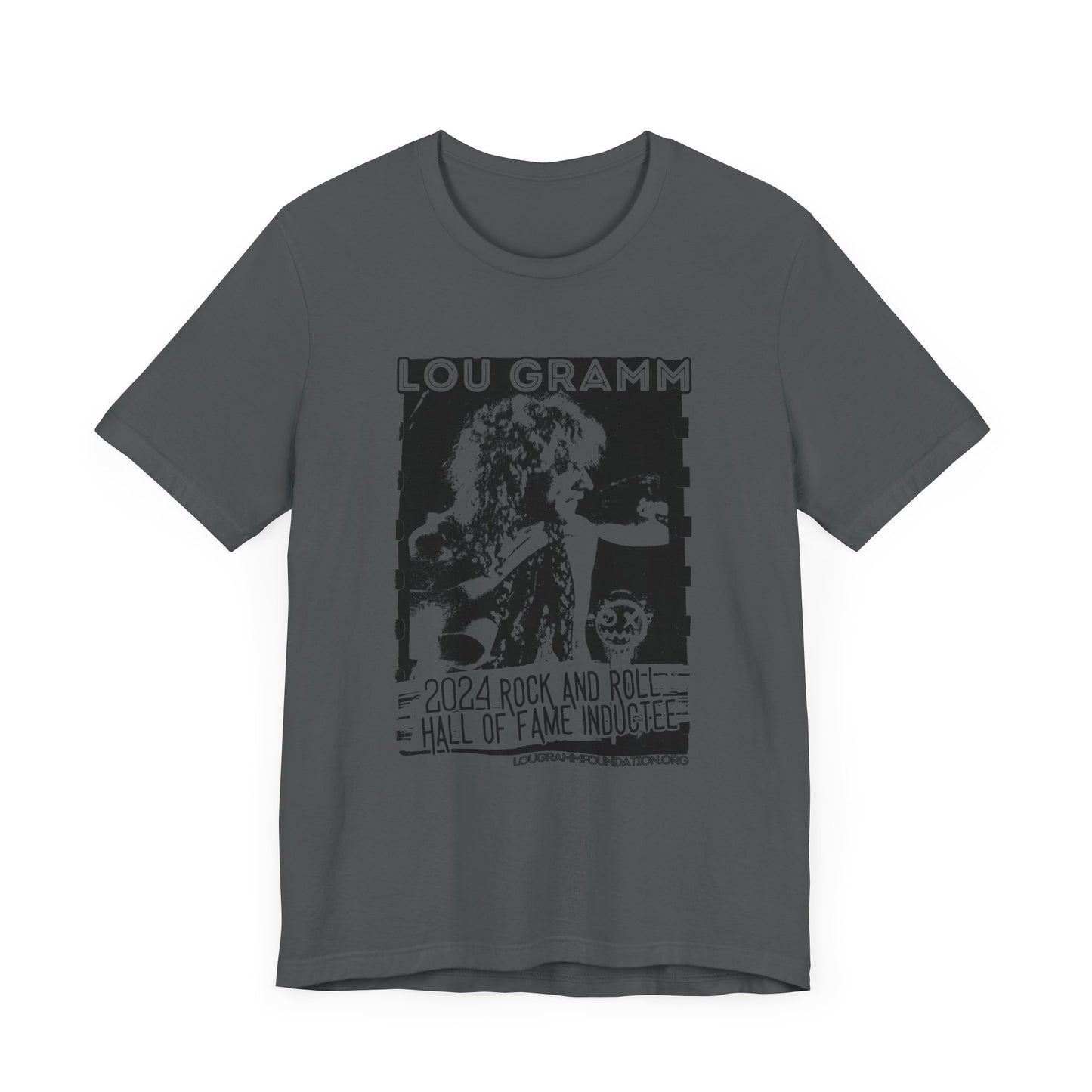 LOU GRAMM R&R Hall of Fame Inductee Unisex Jersey Short Sleeve Tee