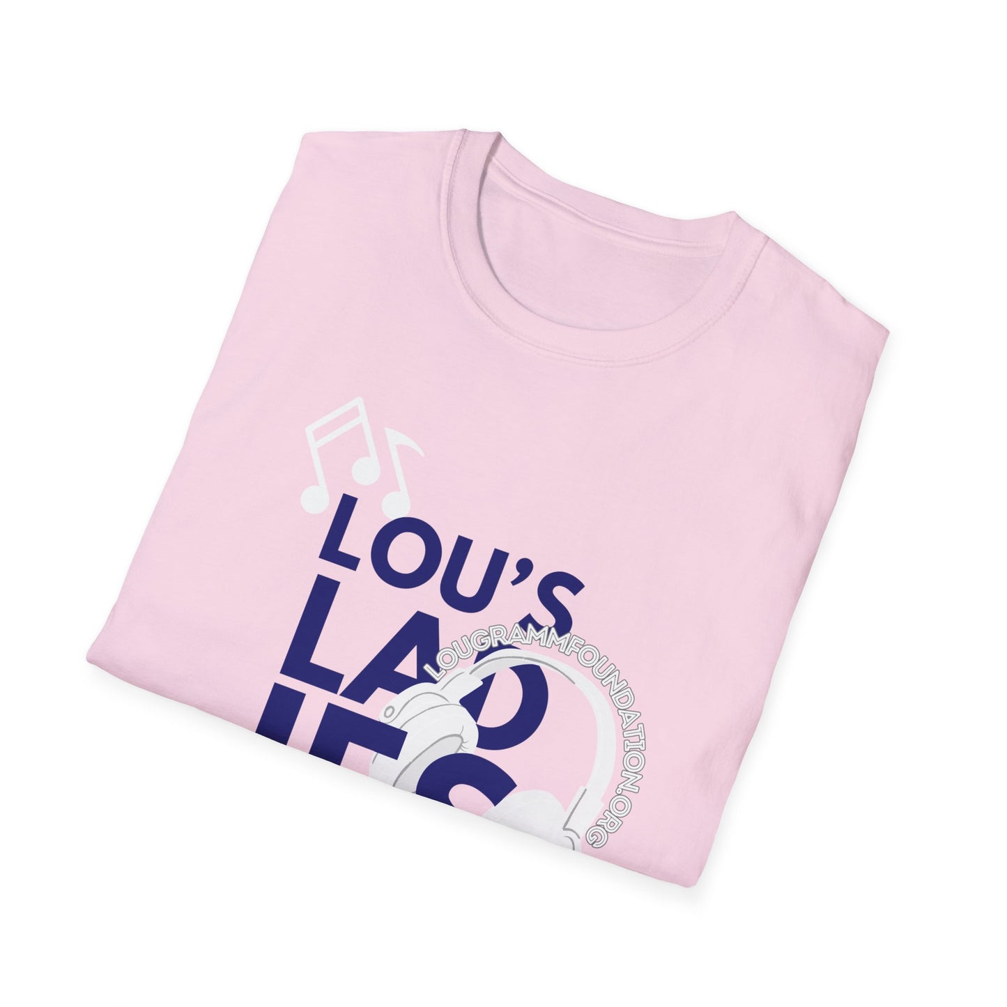 Lou's Ladies (Blue logo) Softstyle T-Shirt