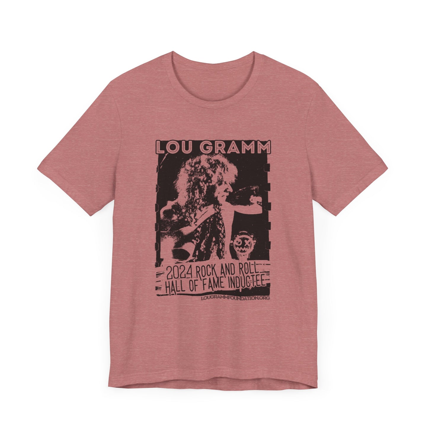 LOU GRAMM R&R Hall of Fame Inductee Unisex Jersey Short Sleeve Tee