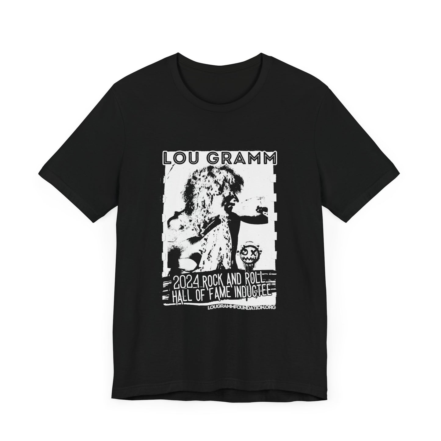 LOU GRAMM R&R Hall of Fame Inductee Unisex Jersey Short Sleeve Tee