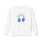 Headphones Lightweight Crewneck Sweatshirt
