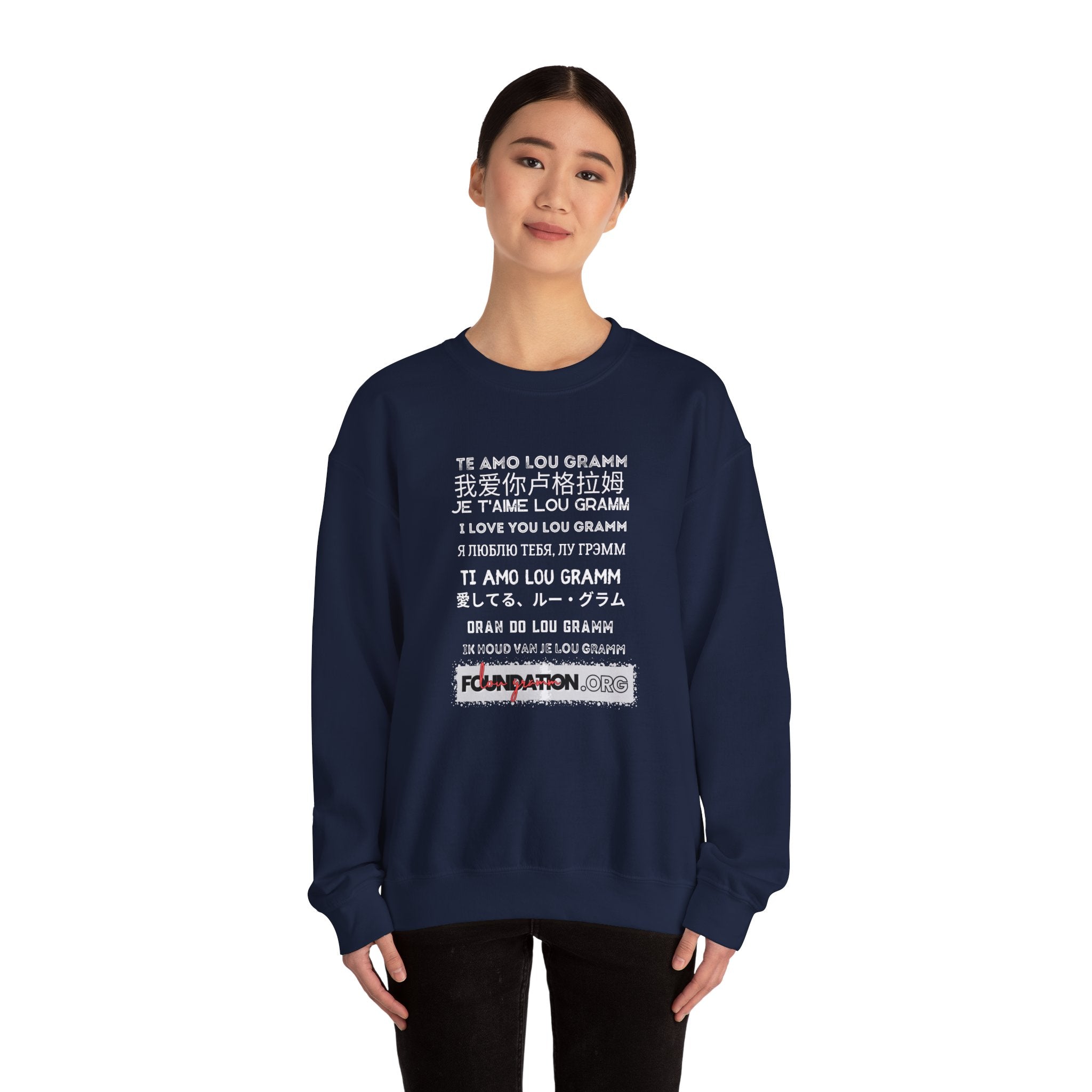 All Amor Heavy Blend™ Crewneck Sweatshirt – Lou Gramm Foundation