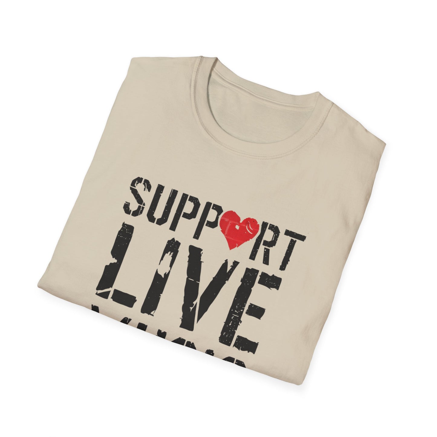 Support Live Music - Unisex Softstyle T-Shirt